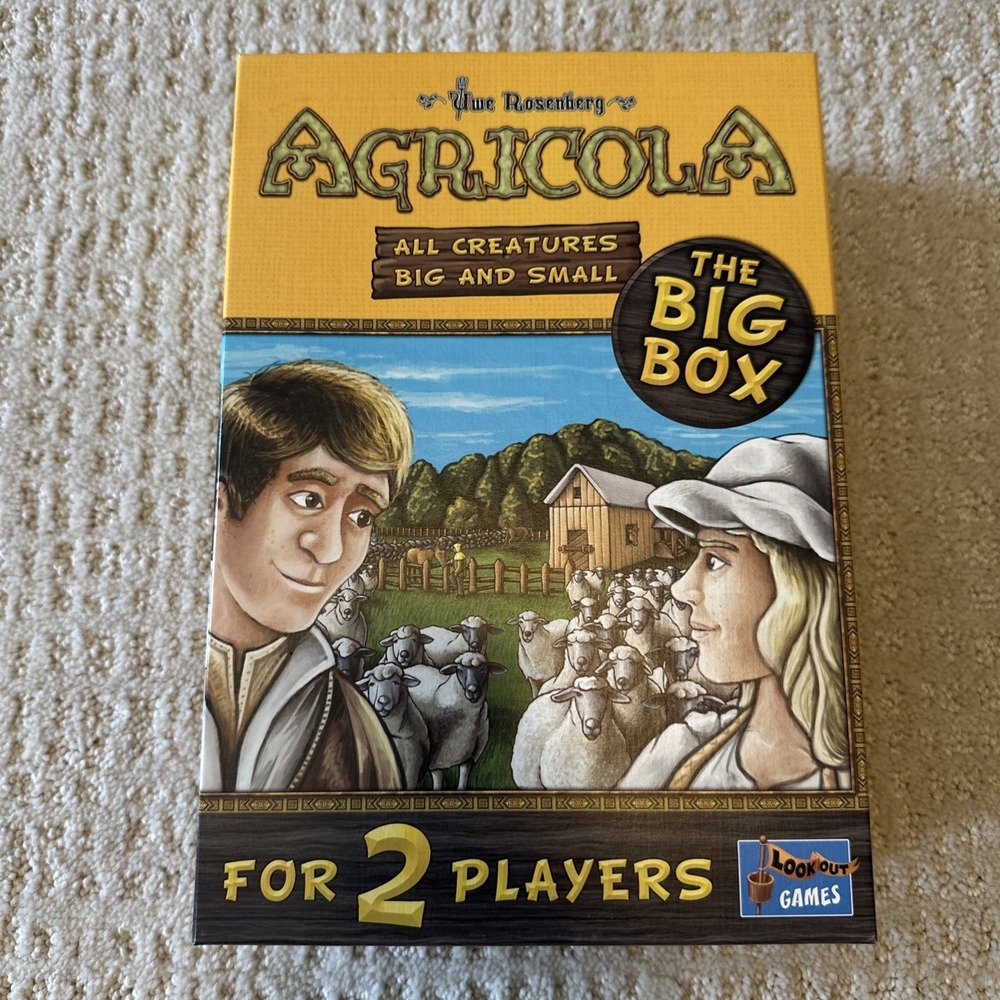 Lookout Board Game Agricola - All Creatures Big Box Unpunched New Complete Game